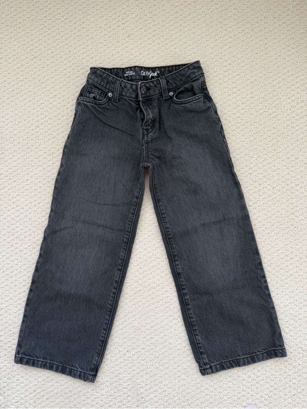 Cat & Jack Black Wide-Leg Jeans